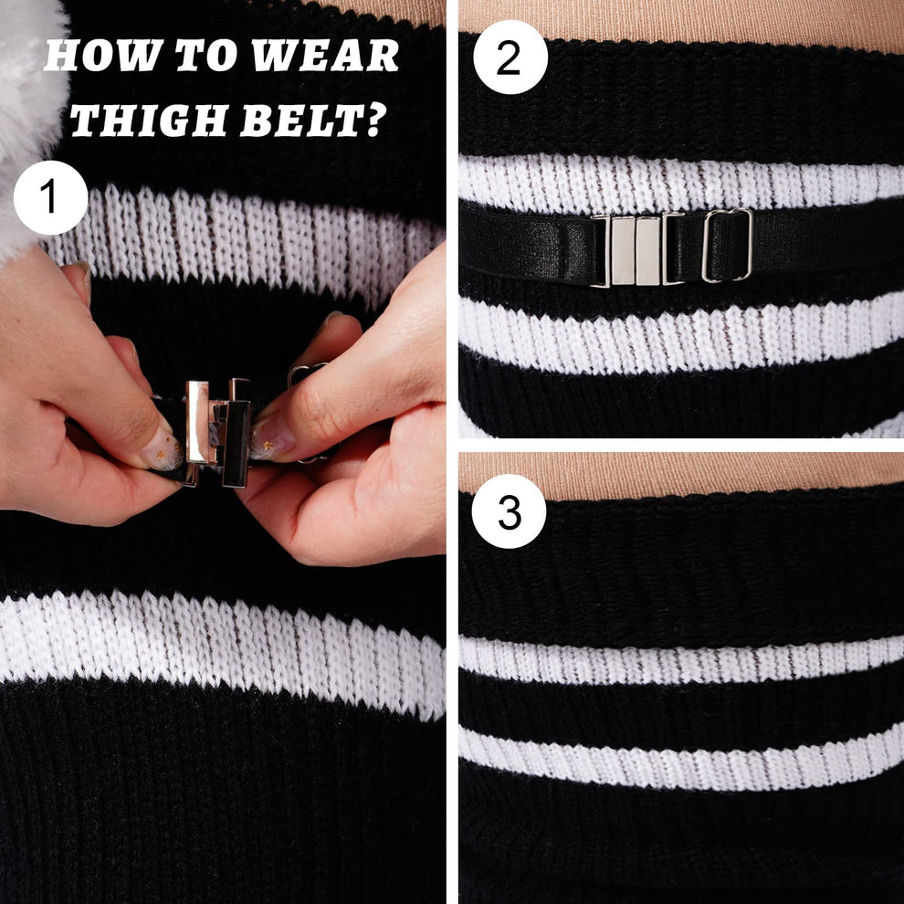 Plus Size Leg Warmers for WomenBlack White Moon Wood