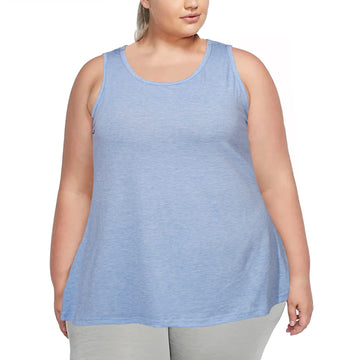 Plus Size Tank Tops for Women Summer Sleeveless T-Shirts Loose-Blue
