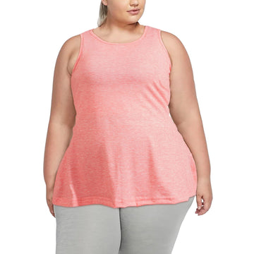 Plus Size Tank Tops for Women Summer Sleeveless T-Shirts Loose-Dark Pink