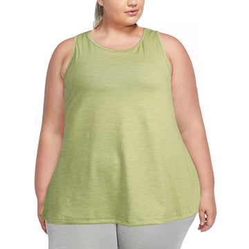 Plus Size Tank Tops for Women Summer Sleeveless T-Shirts Loose-Green - Moon Wood