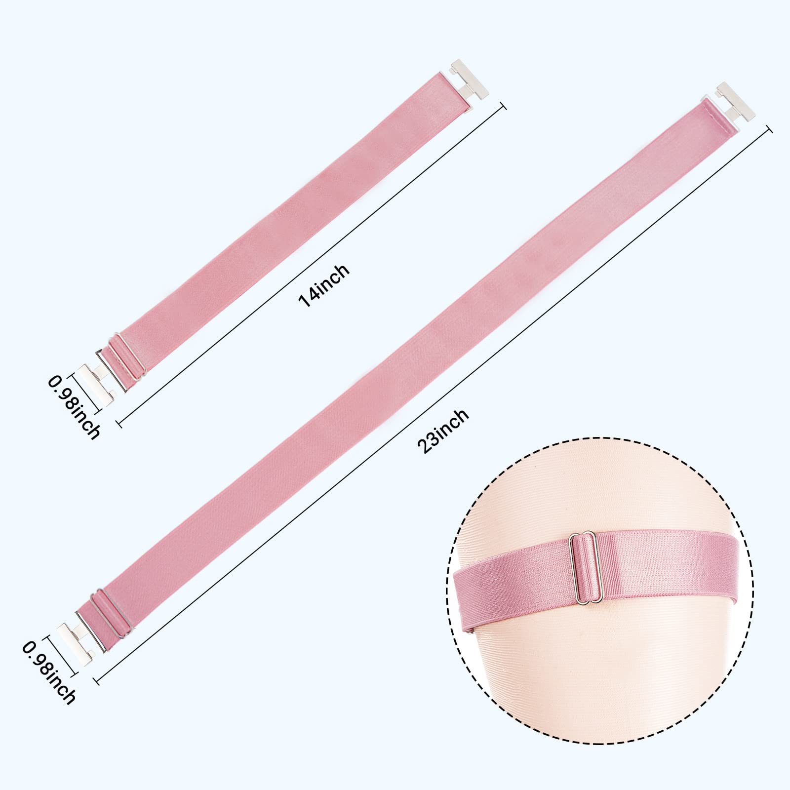 Plus Size Thigh Garter Belt-Pink Plus Size Thigh Garter Belt-Pink