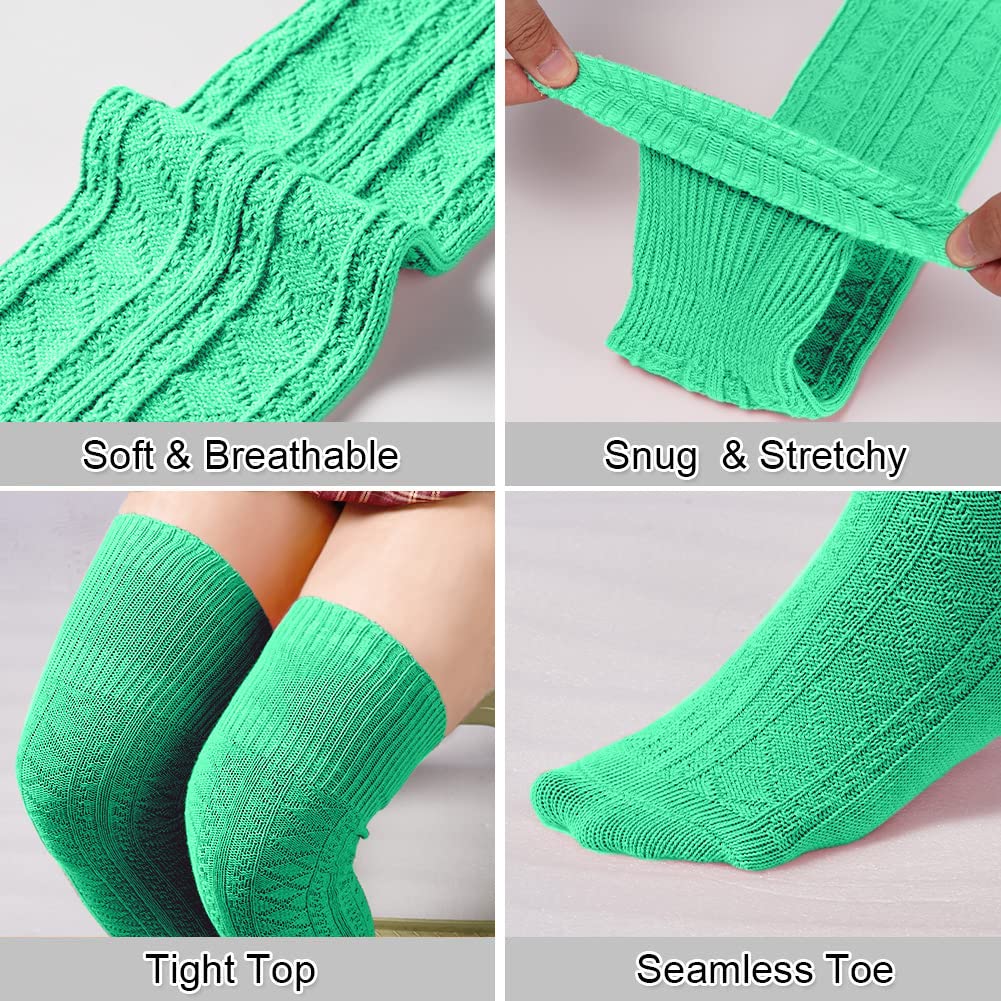 Fluffy Thigh High Leg Warmer Socks in 5 Colours!
